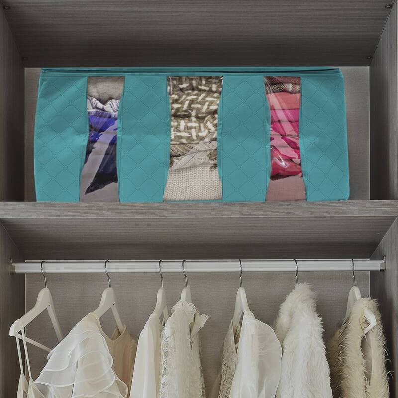 Foldable Storage Bag Organizers (Single) - 19" L X 14" W X 8" H