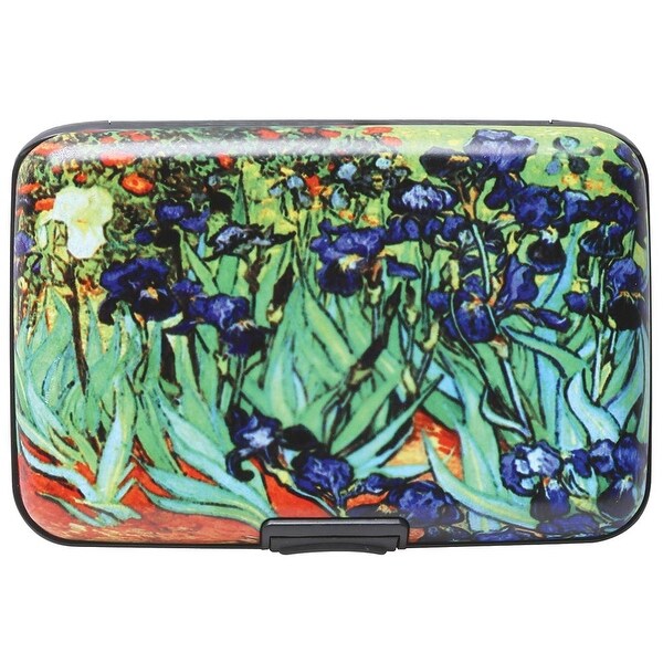 Women's Fine Art Identity Protection RFID Wallet - Irises - Medium