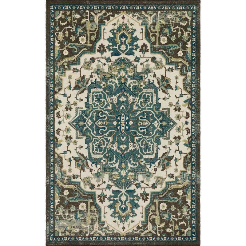 Mohawk Home Emiko Traditional Ornamental Medallion Area Rug On Sale
