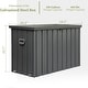 preview thumbnail 15 of 15, Outdoor Storage Deck Box Waterproof, Large Patio Storage Bin (Dark Gray)