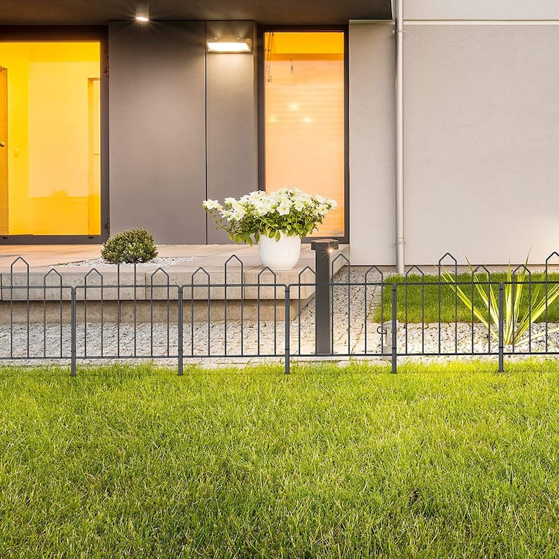 No Dig Rustproof Metal Garden Fence Border