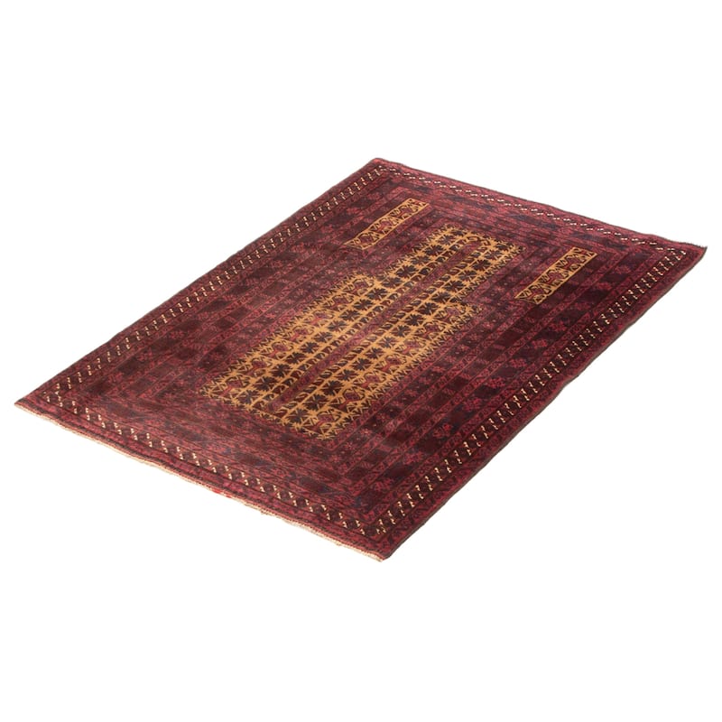 Teimani Tan Rug 3'1" x 4'7" - 3'1 x 4'7