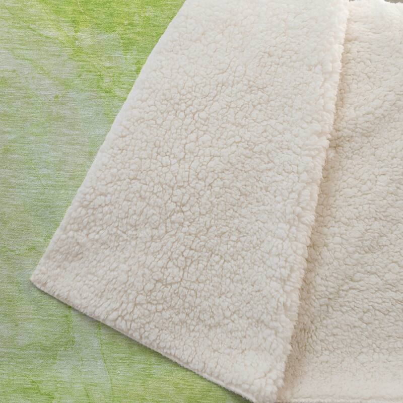 Premium Machine Washable Abstract Contemporary Sherpa Throw Blanket