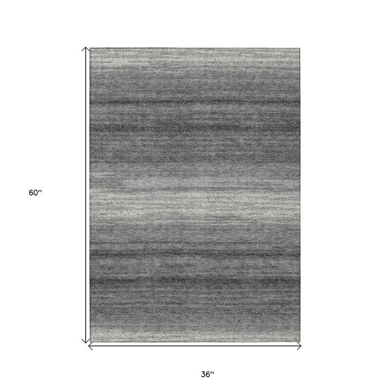 HomeRoots Abstract Transitional Rectangle Outdoor Rug