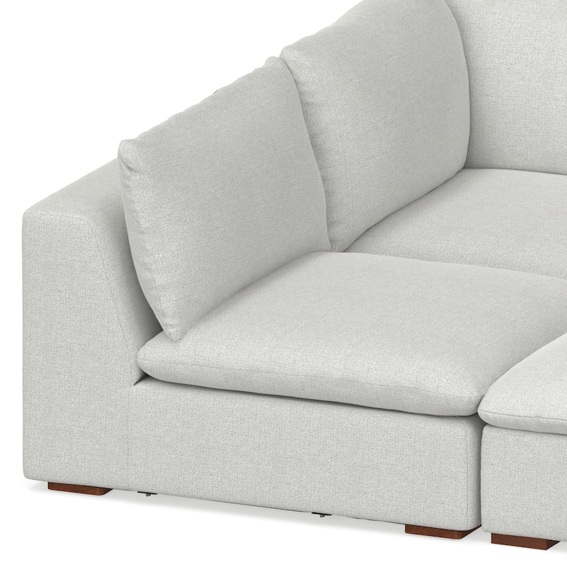 WYNDENHALL Marlee Pit Sectional Modular Sofa in Velvety Chenille Performance Fabric