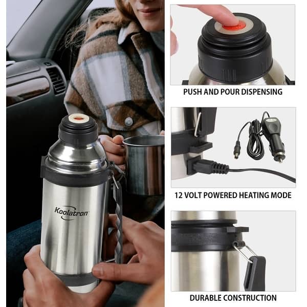 Koolatron 402401 12V 1 L Thermos Bottle