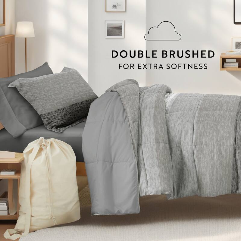 8pc Twin XL Pattern Dorm Bedding Bundle