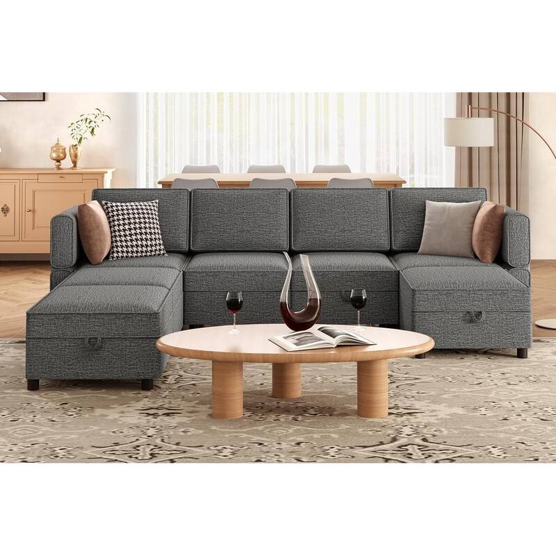 Loveseat Sofa with Storage Seat