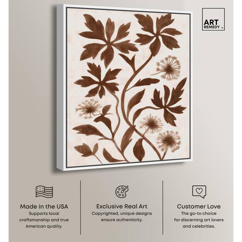 Sepia Sepal I Canvas by Art Remedy