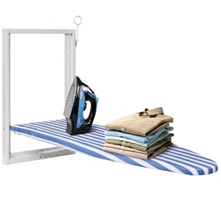 Ivation Foldable Ironing Board Compact Wall-Mount with Removable Cover