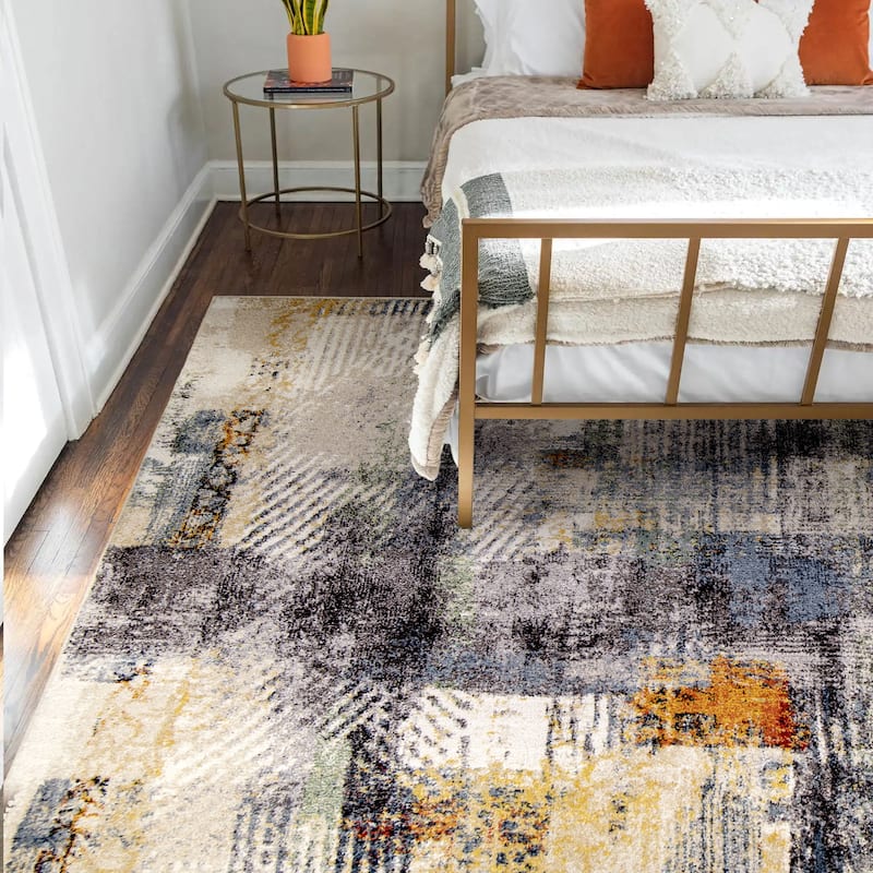 Orian Rugs Studio Estivo Multi Abstract Stain Resistant Area Rug