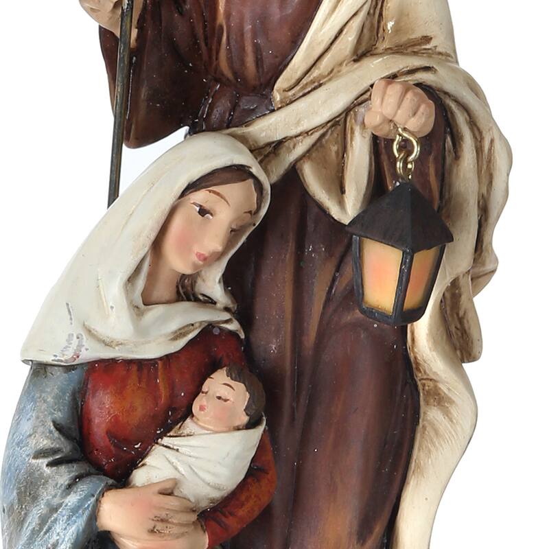 12" Resin Holy Family In Arch W/Star