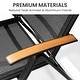 preview thumbnail 7 of 41, 9/11/13-Piece Outdoor Patio Dining Set All-Weather Aluminum Dining Table with Umbrella Hole and Adjustable Folding Chairs