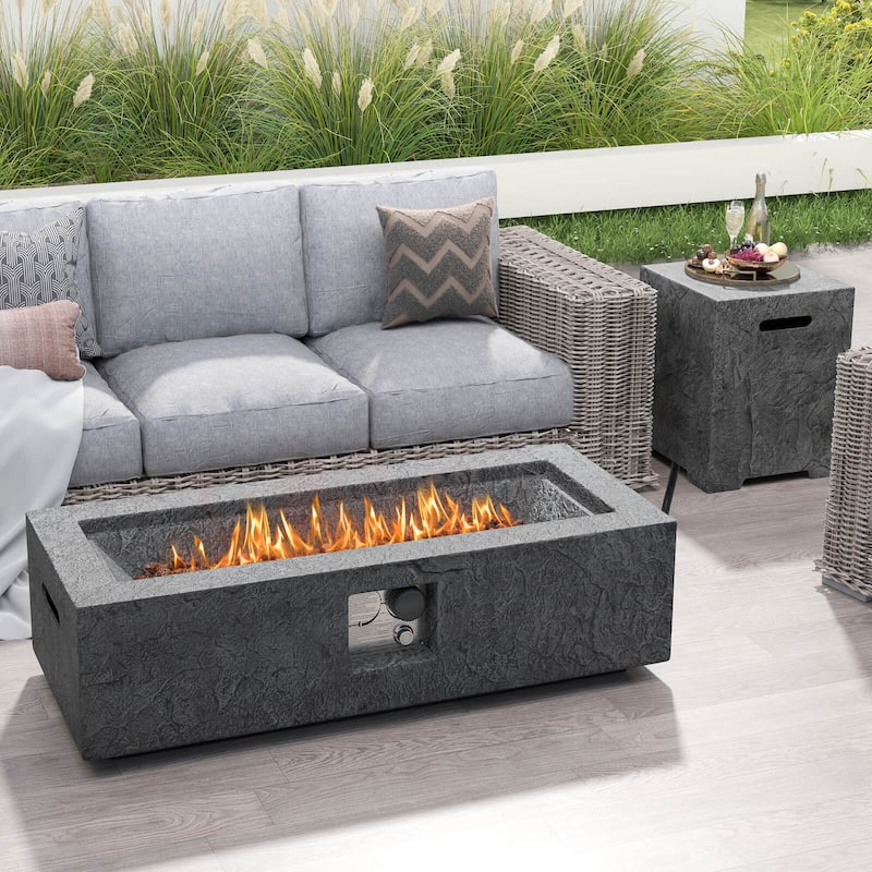 Propane Fire Pit Table Set Gas Fire Pits