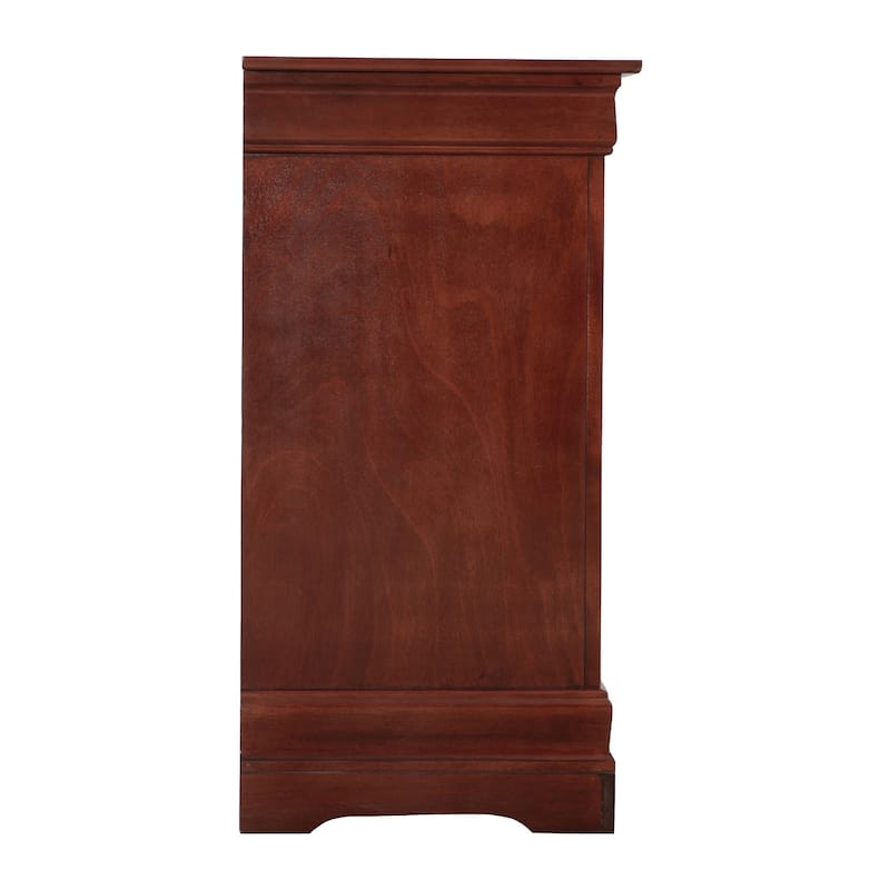 4-Drawer Wooden TV Media Chest - 42" - Brown