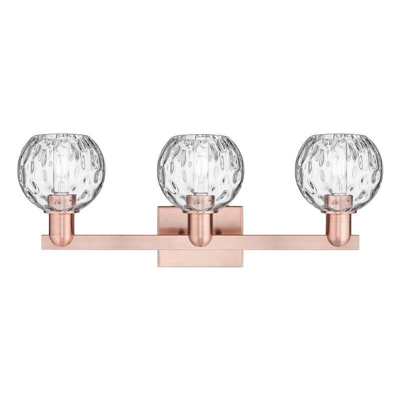 Innovations Lighting Endless Possibilities Arcadia - Athens Water Glass - 3 Light 25" Bath Vanity Light