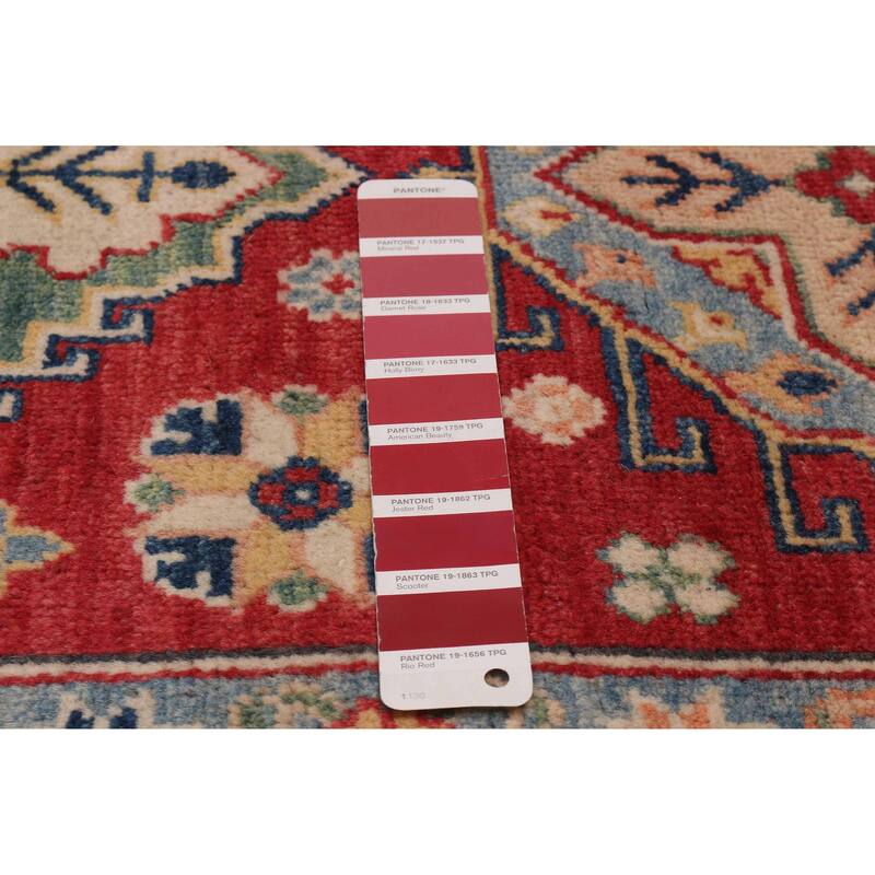 ECARPETGALLERY Hand-knotted Uzbek Ghazni Red Wool Rug - 8'11 x 12'1