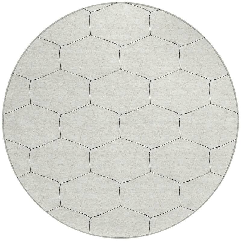 HomeRoots Geometric Transitional Rectangle Outdoor Rug