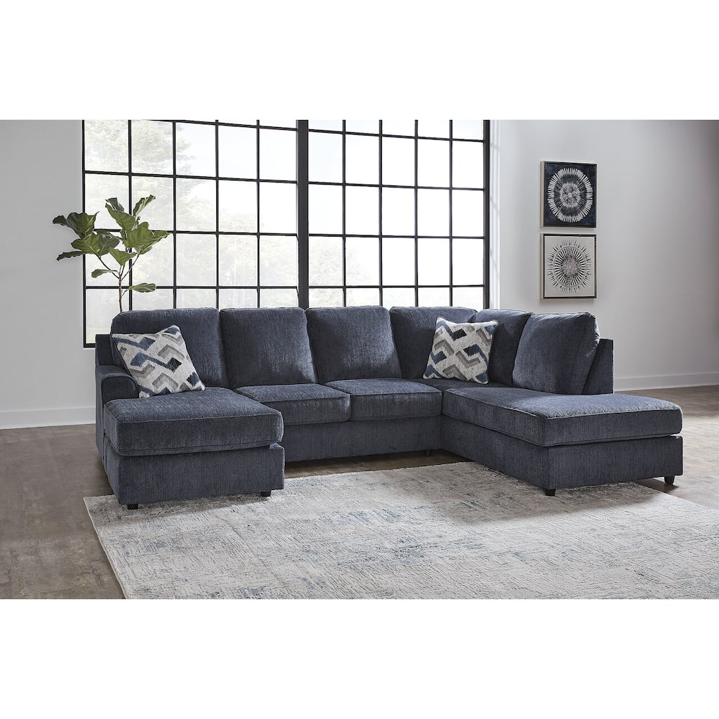 Signature Design by Ashley Albar Place 2-Piece Sectional - 124"W x 86"D x 39"H