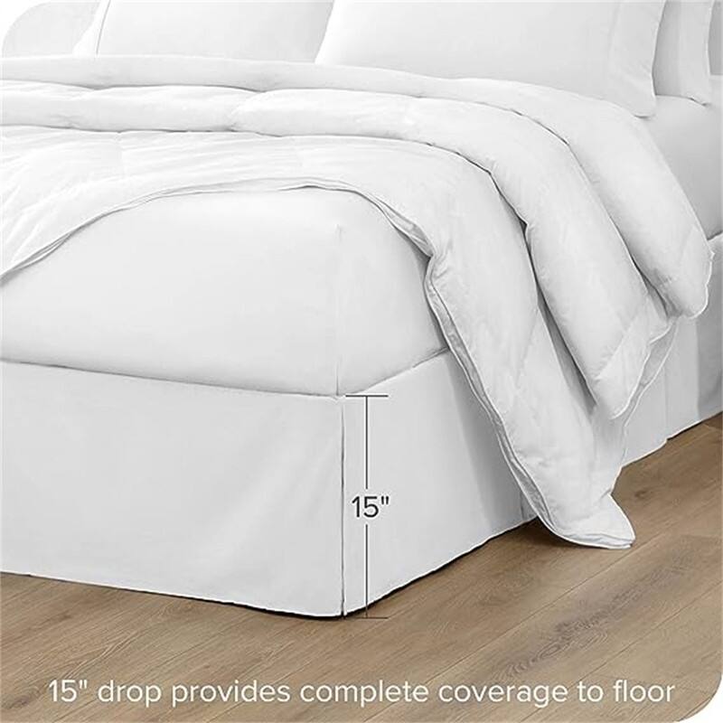 Pleated bed skirt
