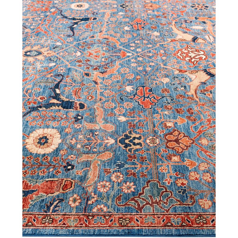 Serapi One-of-a-Kind Hand-Knotted Area Rug - Blue - 8' 2" x 10' 0"