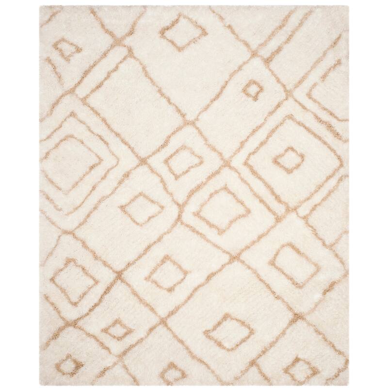 SAFAVIEH Handmade Toronto Shag Delaney Polyester Rug