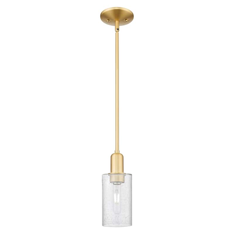 Innovations Lighting Endless Possibilities Arcadia - Clymer - 1 Light 4" Stem Hung Mini Pendant - Satin Gold/Seedy