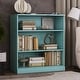 preview thumbnail 161 of 166, 100% Solid Wood 3-shelf Bookcase with Optional Doors by Palace Imports No Doors - Aqua