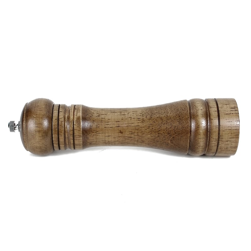 22cm x 5.5cm Home Kitchenware Salt Pepper Spice Mill Grinder Shaker - Wood - 8.7" x 2.2"(H*D)