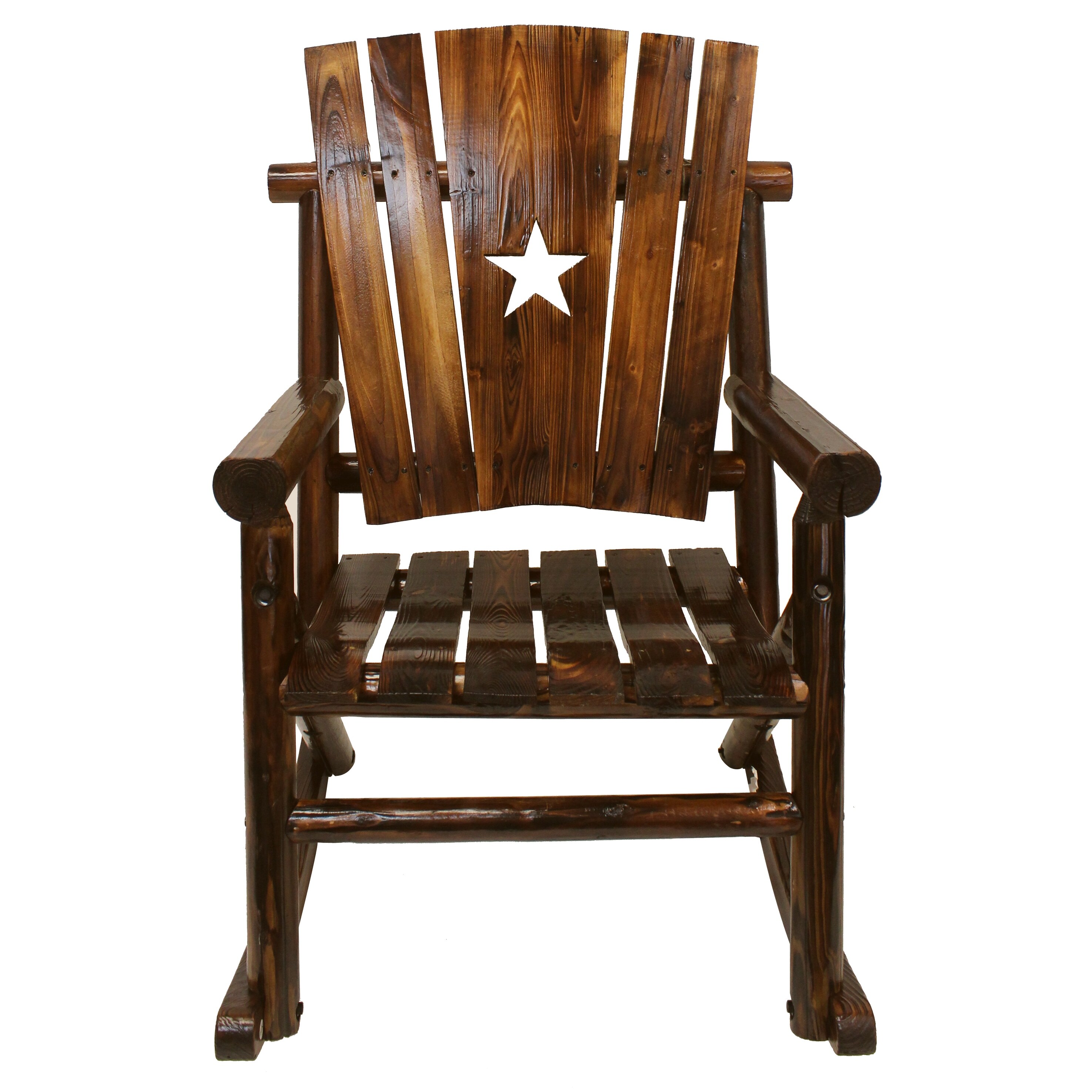 Leigh country amber hotsell log porch rocker