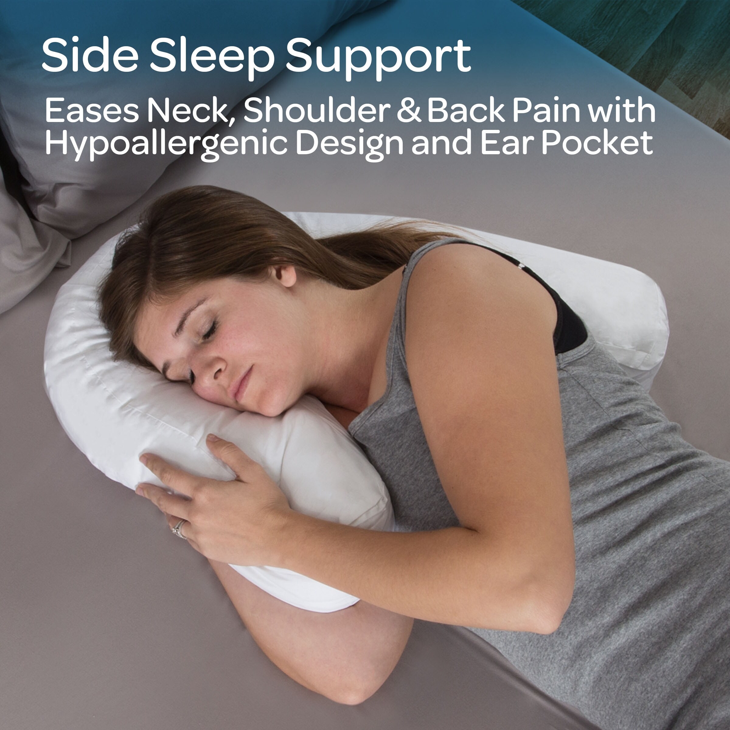 Contour Side Sleeper Pillow for Neck, Shoulder, and Back Pain