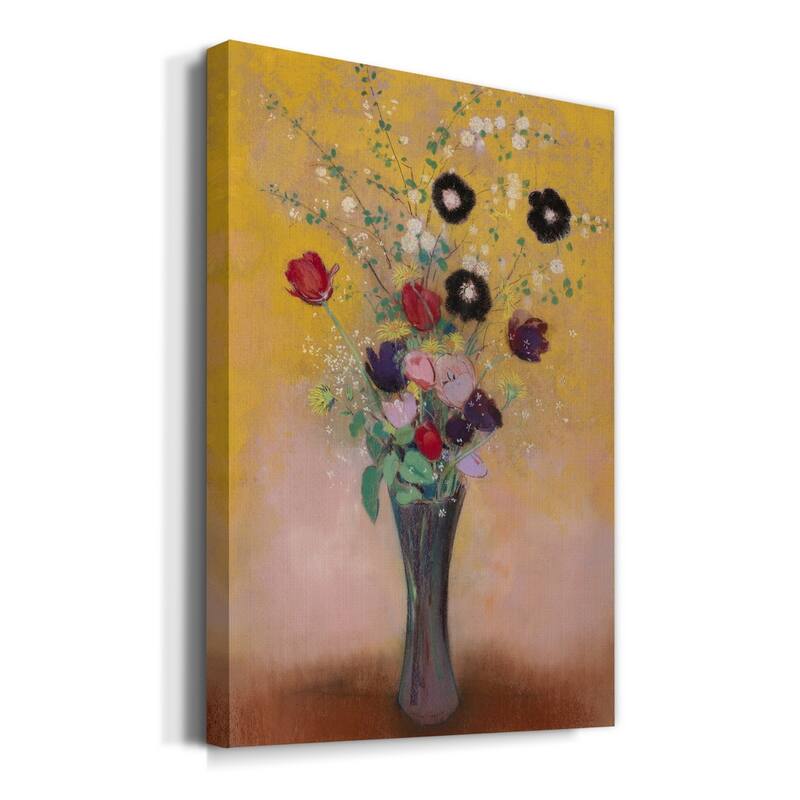 Vase of Flowers Premium Gallery Wrapped Canvas - Ready to Hang