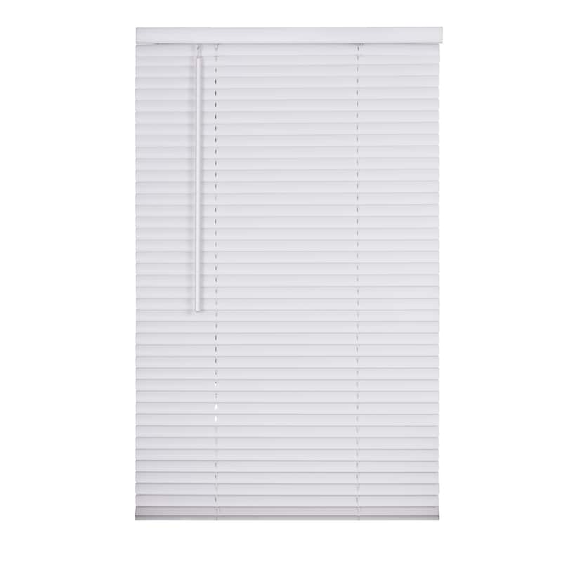 1" Cordless Vinyl Mini Blind - White