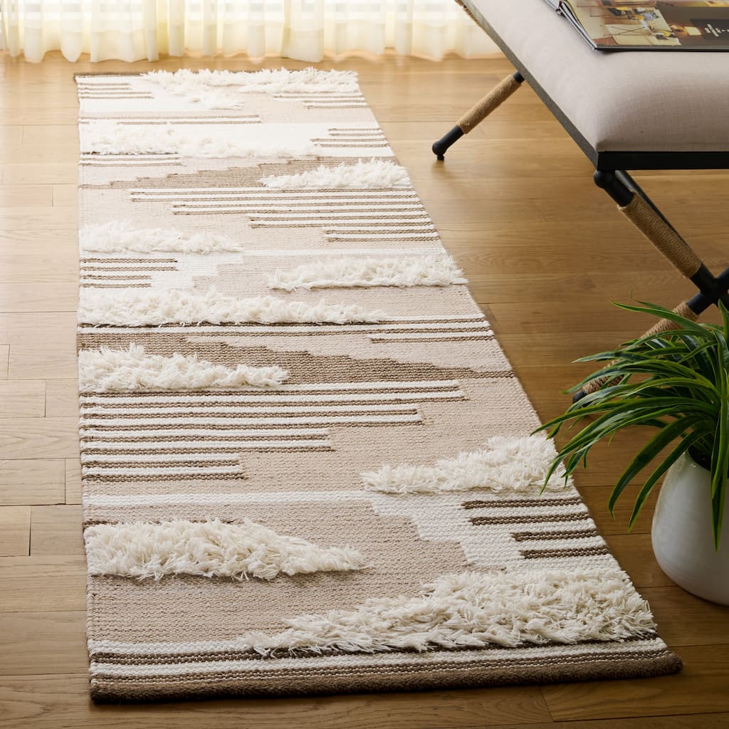 SAFAVIEH Handmade Kenya Jozefa Southwestern Rustic Wool Rug