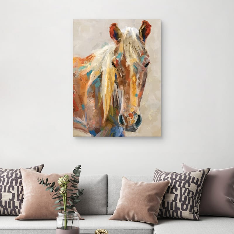 Equine Portrait by Studio Arts Canvas Art Print