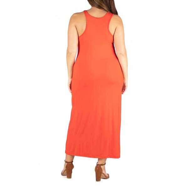 plus size racerback maxi dress