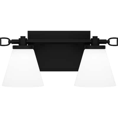 Daniels Integrated LED Matte Black Vanity Light