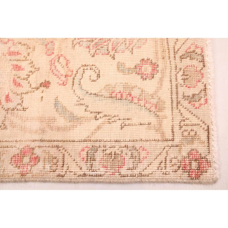 ECARPETGALLERY Hand-knotted Antalya Vintage Light Red Wool Rug - 7'4 x 10'7