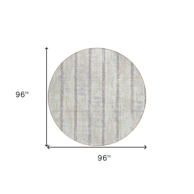 HomeRoots Striped Transitional Rectangle Outdoor Rug