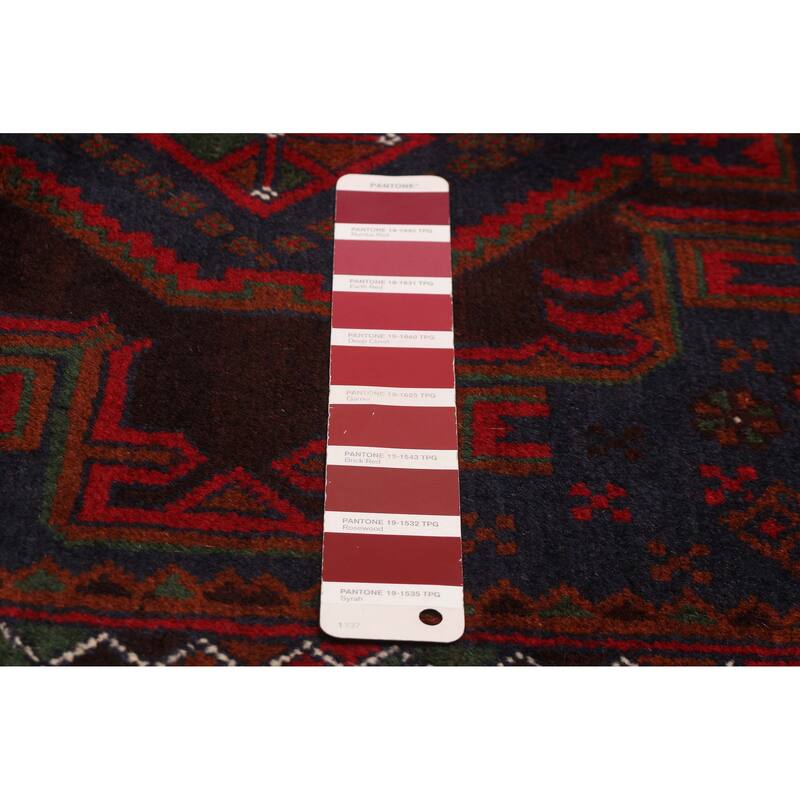 Teimani Red Rug 3'7" x 6'2" - 3'7 x 6'2