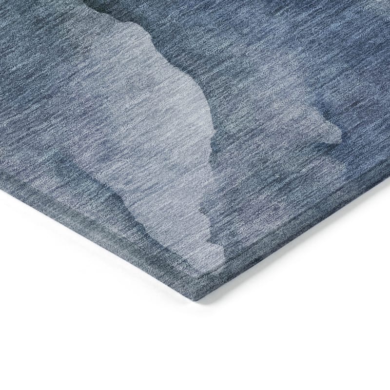 HomeRoots Abstract Transitional Rectangle Outdoor Rug
