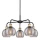 Option Black Antique Brass / Light Smoke Deco Swirl