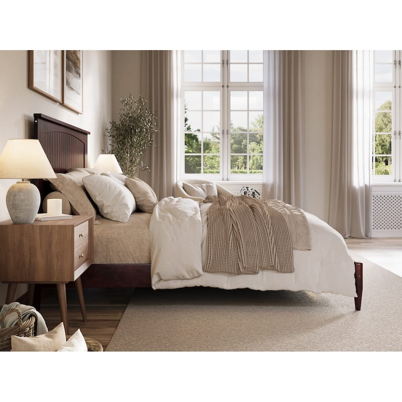Naples Solid Wood Low Profile Platform Bed