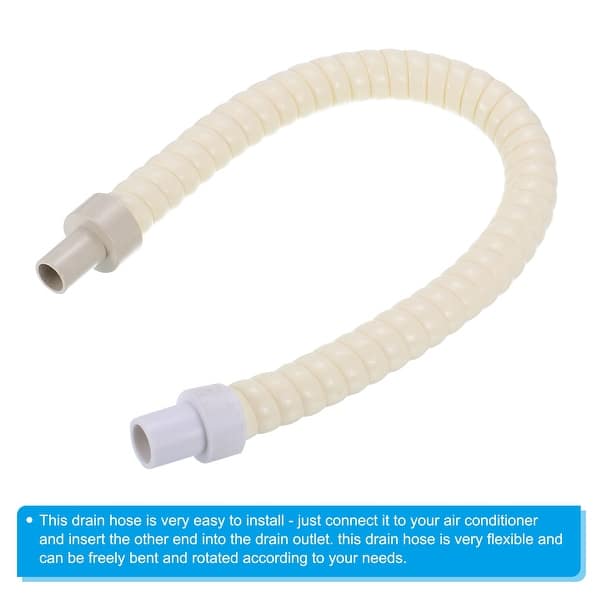 2pcs 1.6ft Drain Hose Flexible Air Conditioner Water Pipe for AC
