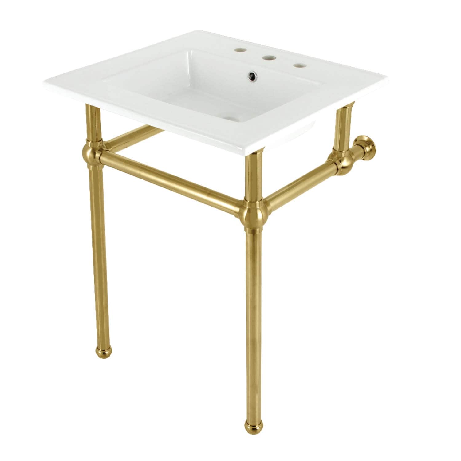 Kingston Brass KVBH25227W8B Addington 25-3/16" Rectangular Ceramic
