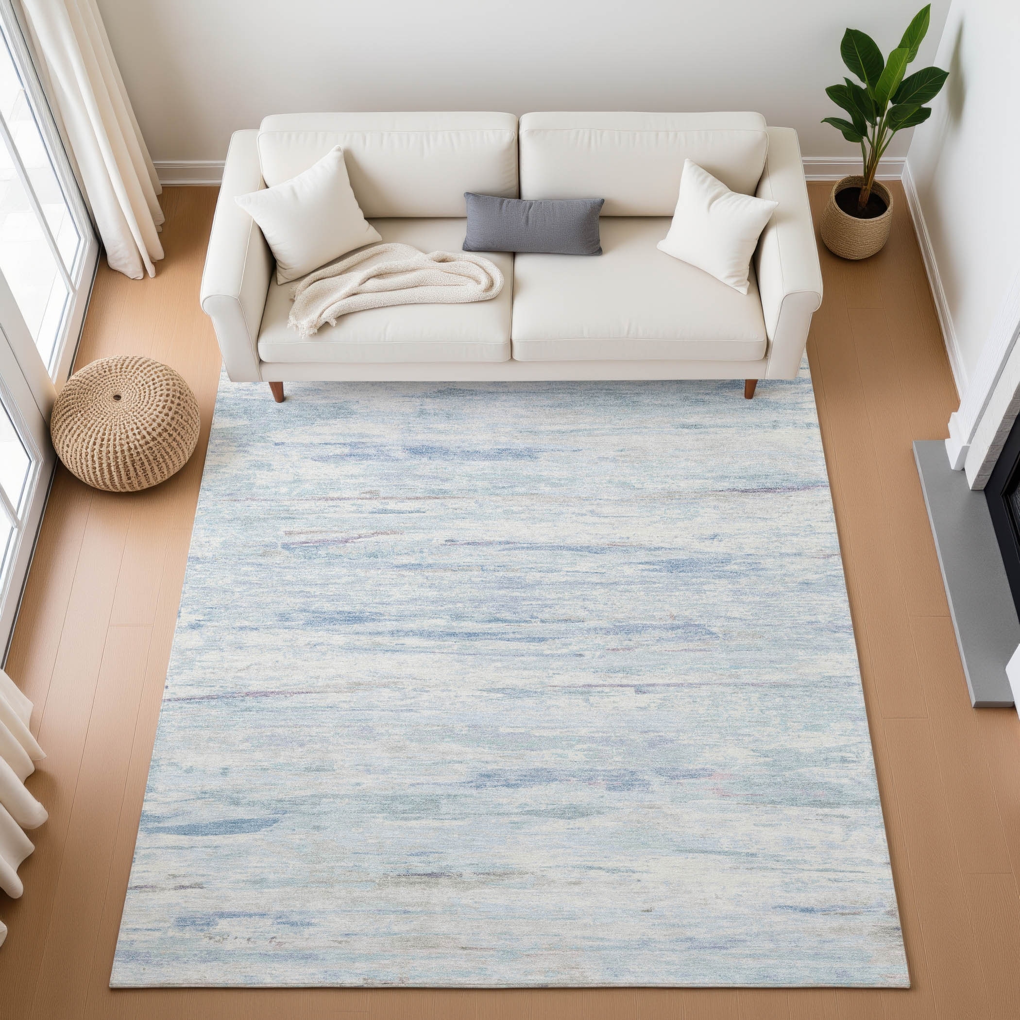 Premium Washable Super Soft Stripe Ombre Mayfield Rug
