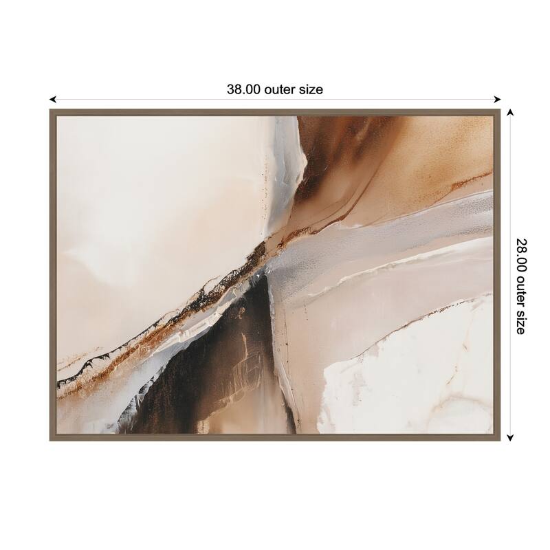 Kate and Laurel Element II by Amy Lighthall Framed Canvas Wall Art Print