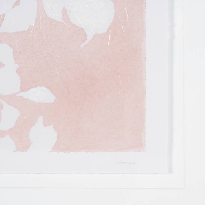 Flower Silhouette-Peony Framed Art Print