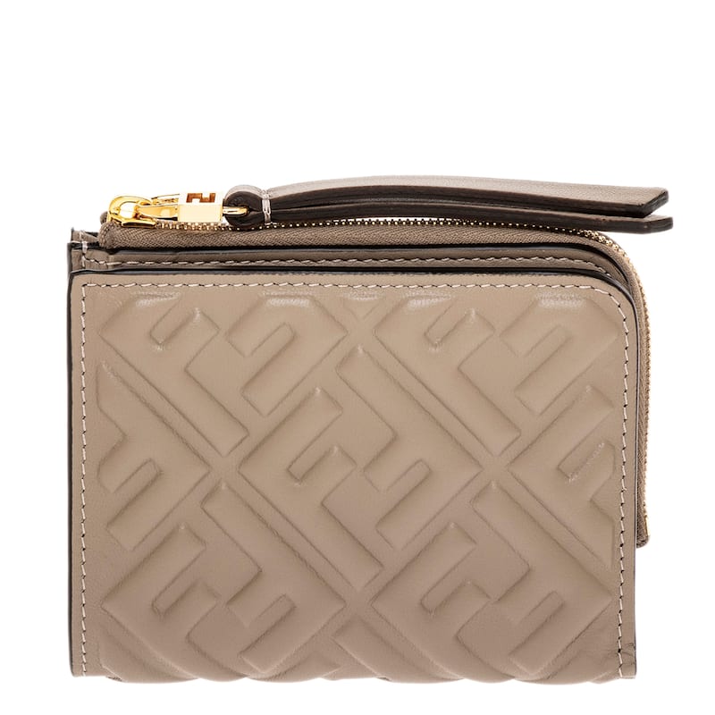 Fendi Slim Baguette Wallet - Grey