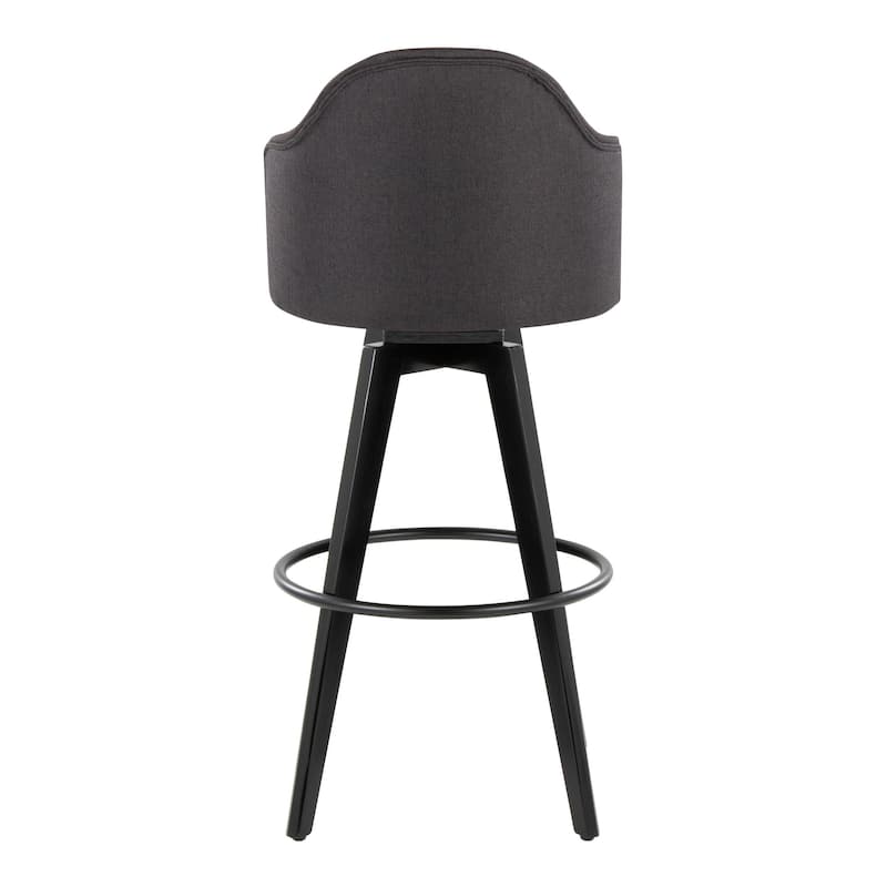 Ahoy Upholstered 30" Fixed-Height Barstool - Set of 2